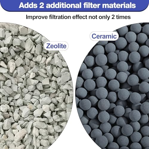 Eight pack box arrangement of premium replacement aquarium filter cartridges.