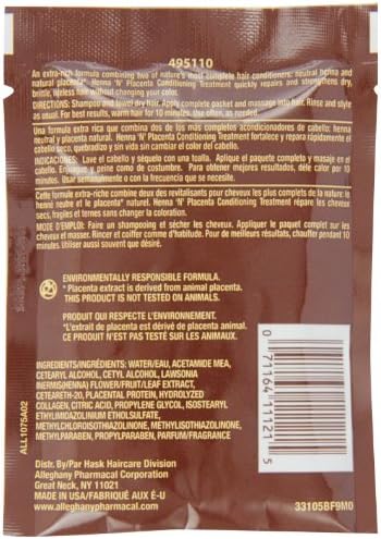 HASK hair conditioning treatment packets retail box