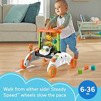 Fisher-Price infant push toy showing the shape sorting blocks side