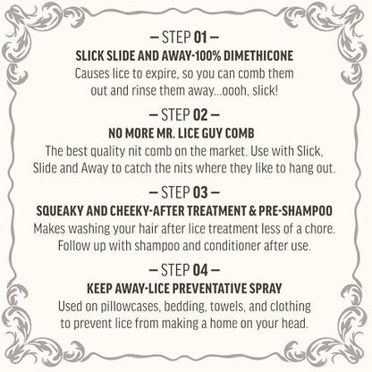 Lice Queen Squeaky and Cheeky pre-shampoo for scalp cleansing