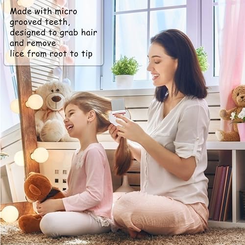 2 Pack Terminator Combs,Professional Metal Lice Comb,for Lice, Nits, and Dandruff Removal. Quick Results for Head Lice Treatment - Suitable for All Hair Types. - Image 6