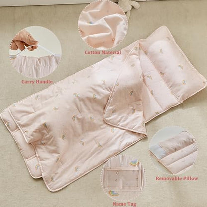 DuShow extra large toddler travel sleeping mat rolled up with handle