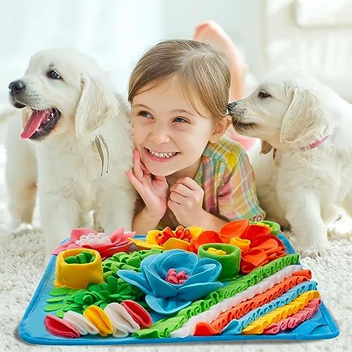 Oliumt non slip base dog puzzle sniffing mat