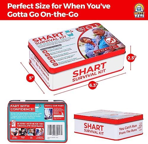 Witty Yeti Novelty Fart Kit back packaging with funny instruction details