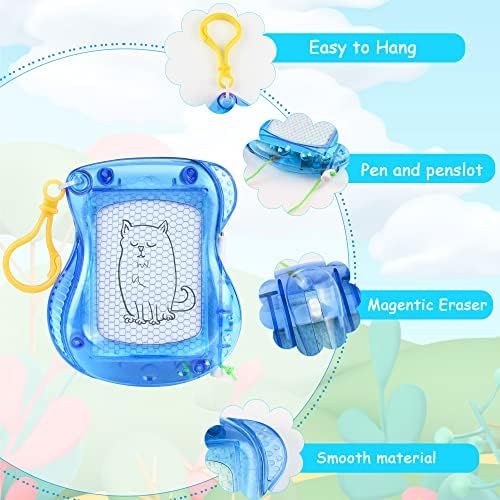Close up of erasable magnetic drawing board with stylus