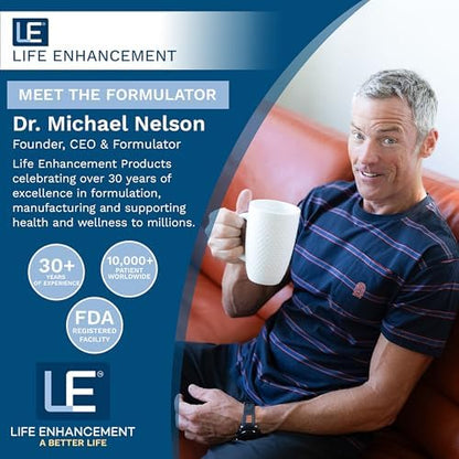 Life Enhancement cardiovascular system electrolyte mineral capsules bottle top view