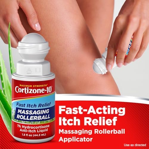 Back label of Cortizone 10 liquid showing 1 percent hydrocortisone active ingredient details.