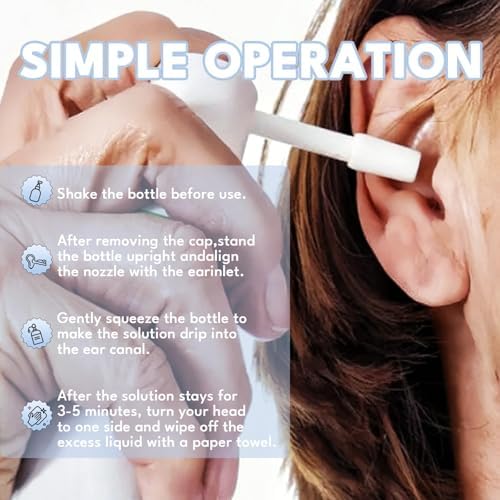 FEAVBAFT 30 milliliters bottle with nozzle for easy ear canal application.