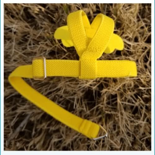 Side angle view of the small size bird harness with cute wing design