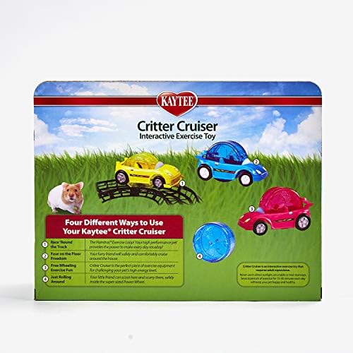 Kaytee pet powered cruiser packaging and product dimensions view