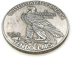 YukaBa vintage style ten dollar coin replica displaying the historical eagle design pattern.