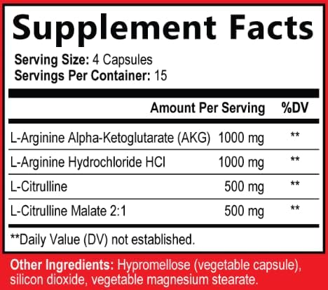 Hard Iron Labs Nitric Oxide Booster side view showing ingredients