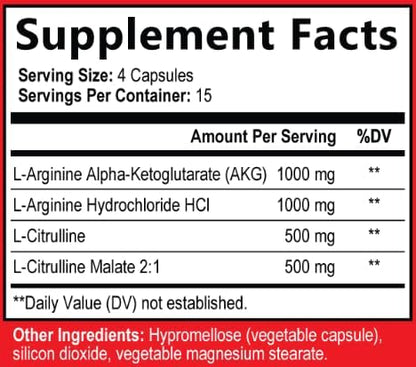 Hard Iron Labs Nitric Oxide Booster side view showing ingredients