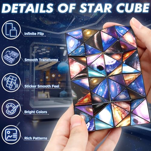 Close up of the galaxy theme stickers featuring Saturn and Uranus on the puzzle panels