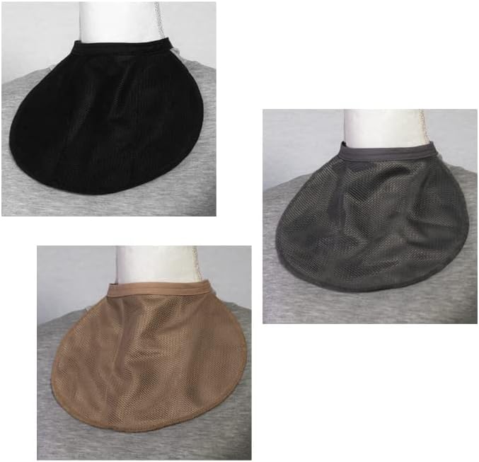 ROMET Breathable Laryngectomy Neck Stoma Guard Cover front view pack of three.
