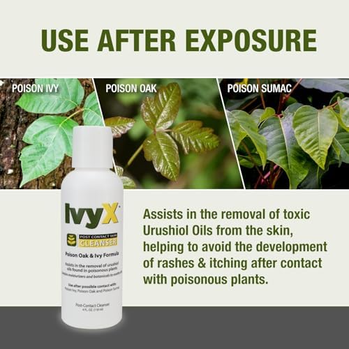 CoreTex Ivy X water based urushiol oil removal skin treatment packaging details