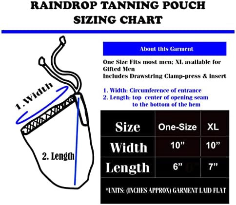 Neptio men's tanning pouch adjustable drawstring and fabric detail
