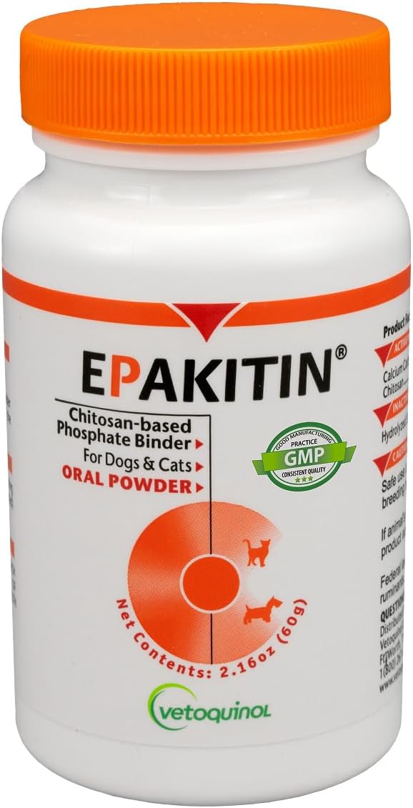 Vetoquinol Epakitin - Chitosan Pet Supplement for Cats & Dogs - Supports Renal & Kidney Function - Aids with Feline & Canine Health - Aluminum Hydroxide-Free Oral Powder - 180 Grams - Image 10