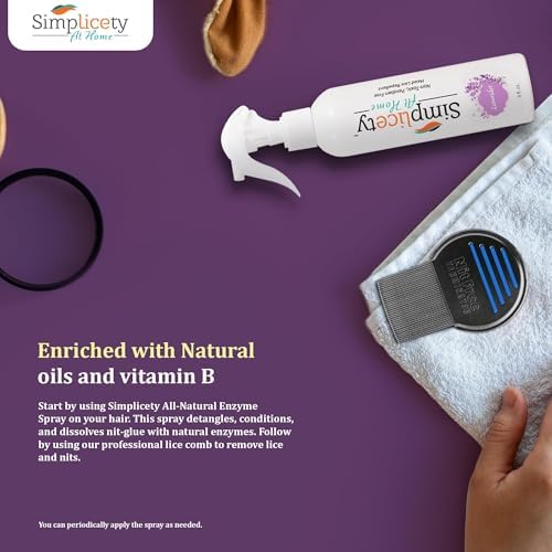 Natural ingredients lice treatment kit for children with aloe vera and vitamin B