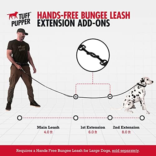 Tuff Pupper dog leash worn by runner for jogging