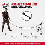 Tuff Pupper dog leash worn by runner for jogging