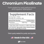 Healthfare chromium picolinate 400 tablets container lifestyle shot