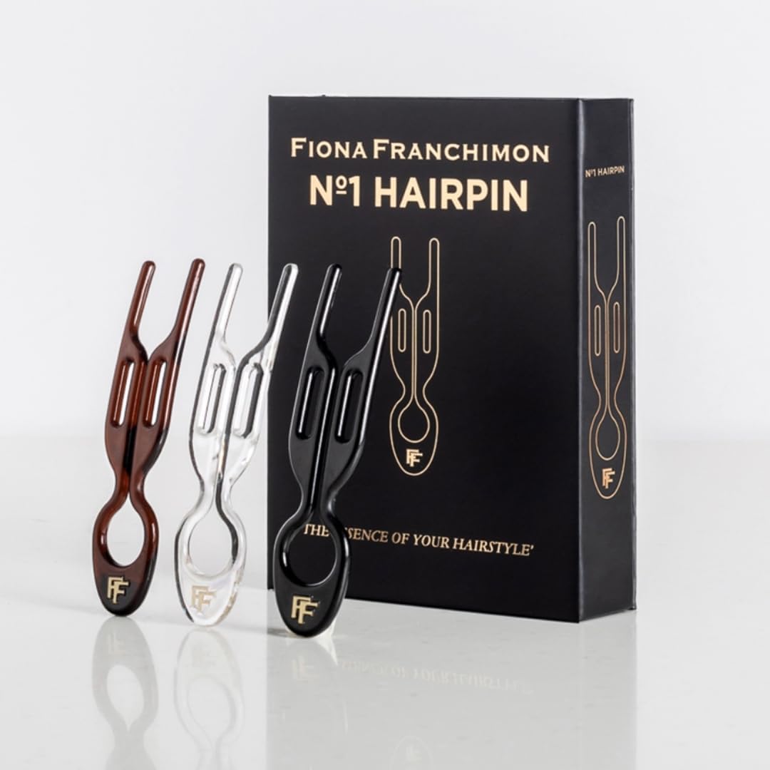 Fiona Franchimon Number 1 Hairpin New York Collection front view showing the unique curved styling tool