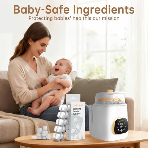 Authentic USA imported baby bottle washer maintenance tablets box display.