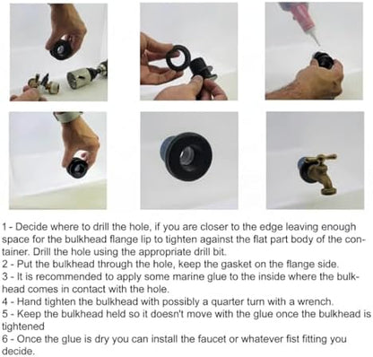 Close-up view of the smooth interior slip connection of the Lifegard Aquatics heavy-wall black plumbing fitting.