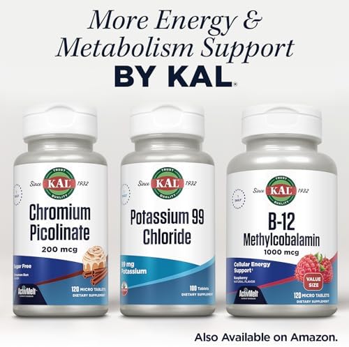 High resolution top view of Kal Potassium Chloride 100 tablets bottle
