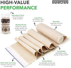 Multiple sizes of Hampton Adams elastic bandages for ankle and calf support
