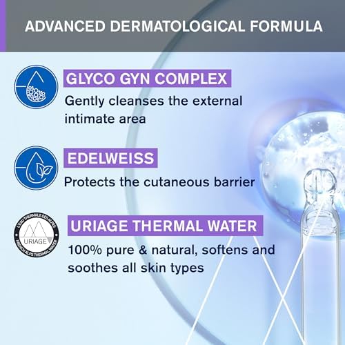 Foaming texture of Uriage Gyn-Phy intimate cleansing gel for daily use