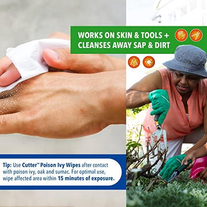 Dermatologist tested poison oak and sumac relief wipes package details