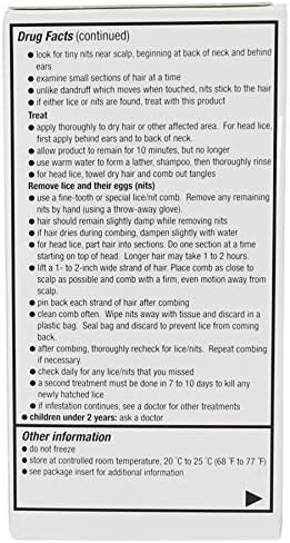 Mata Piojos maximum strength medicated shampoo with included nit comb