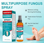 Antifungal shoe and foot deodorizer spray application on clean bare feet