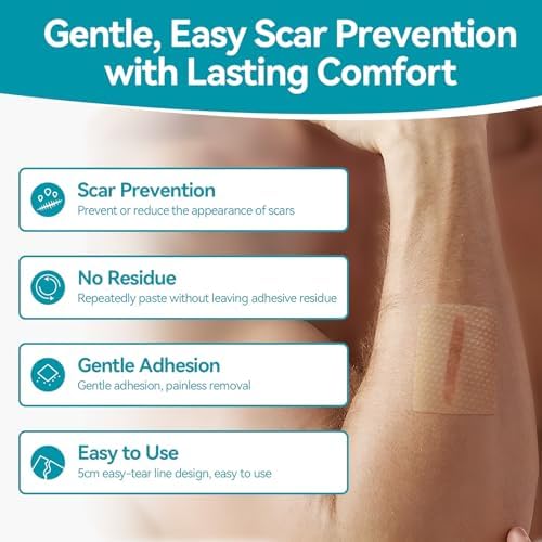 Demonstration of the pain free removal process of Dimora silicone tape on sensitive skin.