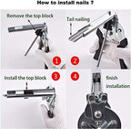 Side view diagram showing dimensions of the semi automatic poultry fence repair tool