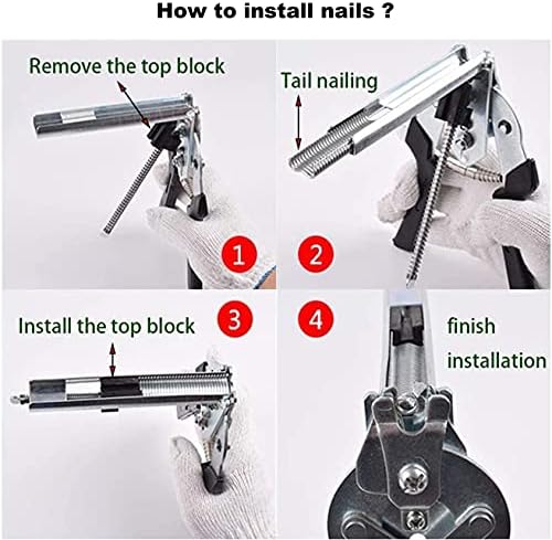 Side view diagram showing dimensions of the semi automatic poultry fence repair tool