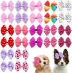 Assorted colors of JpGdn large dog hair bows
