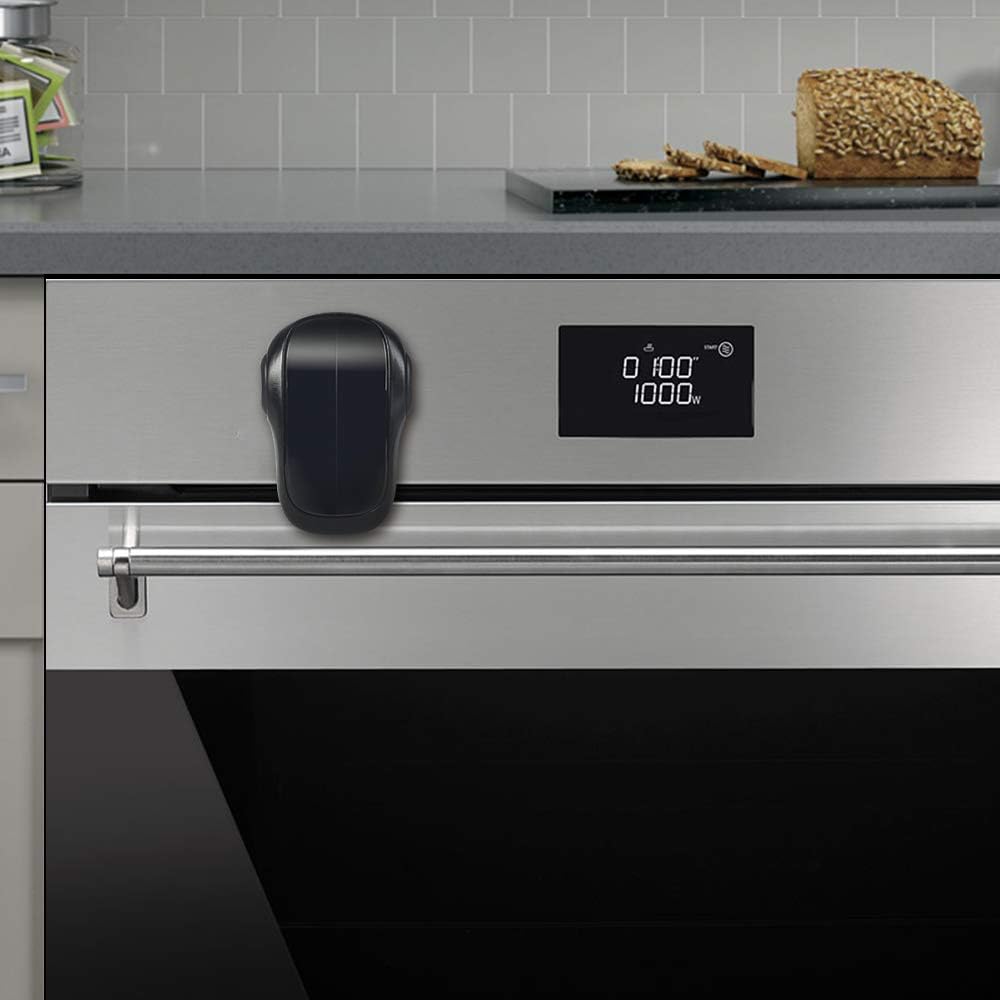 Eudemon heat-resistant child safety oven door lock in black