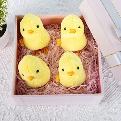 3 Otters lifelike plush wind up chick toys pack showing the durable non toxic bottom structure and plastic feet