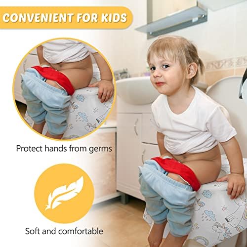 Mimorou waterproof public commode protectors demonstrating the dual layer fluid barrier
