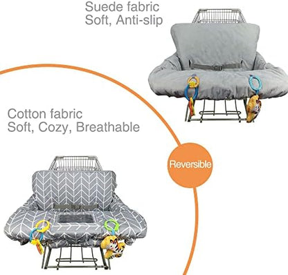 ICOPUCA padded trolley seat cover folded into its compact self contained carry bag