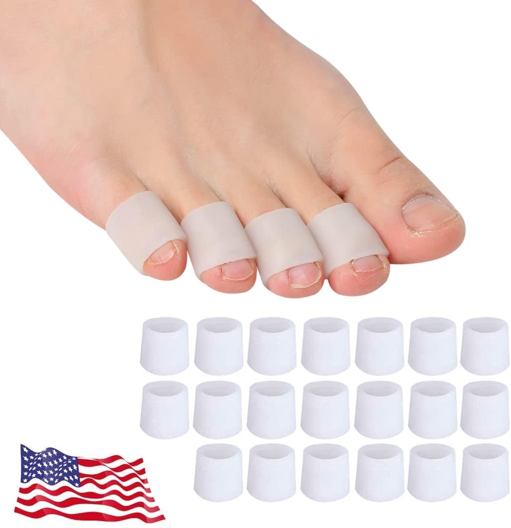 Pnrskter Gel Toe Protectors 20 piece pack front view for foot care.