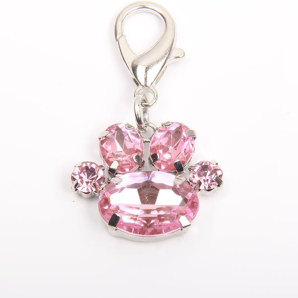 Size comparison of paw pendant for puppy and kitten
