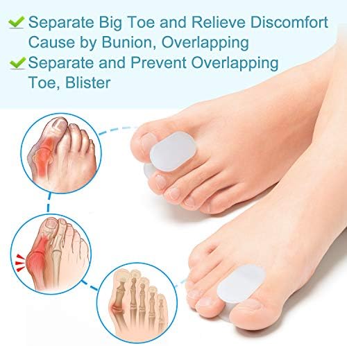 Povihome orthotic gel spacers used for hammer toe and toe drift correction