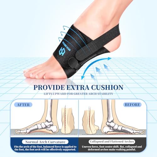 Healrecux arch support pair being adjusted for high arch relief.