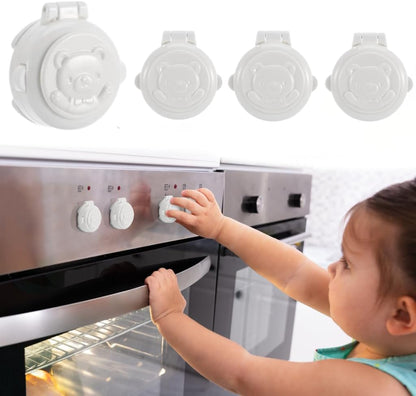 Homoyoyo children safety button security lock 4 piece set front view