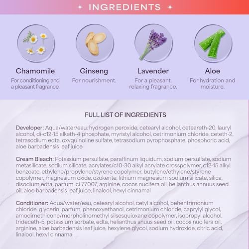 Instruction booklet and protective application gloves included inside the Hally clean bleach kit