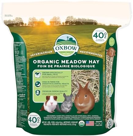 Oxbow certified organic grass hay forty ounce bag for rabbits